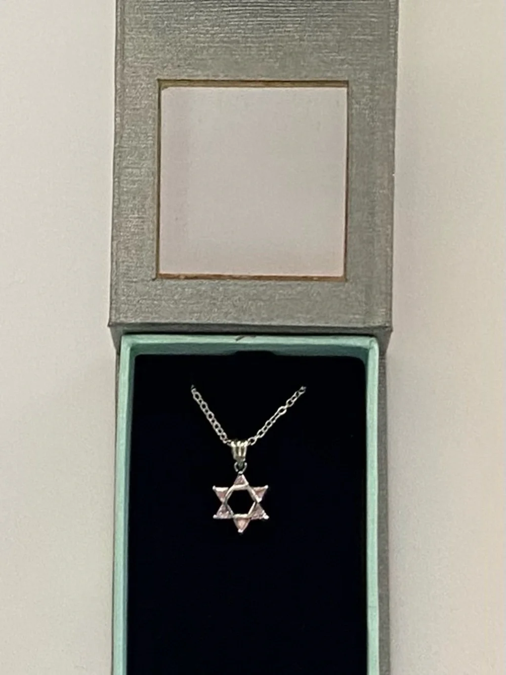 Pink Crystals Star of David Sterling Silver Jewish Star